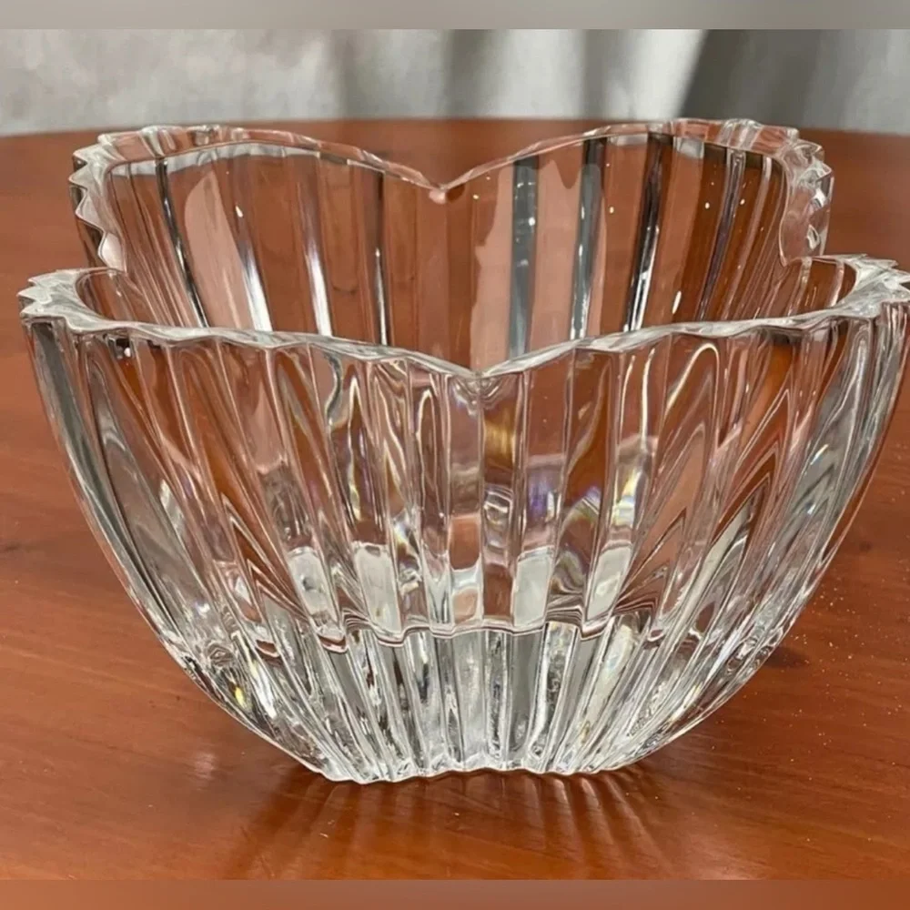 Vintage Crystal Glassware Mikasa Lydia Tulip Dish Elegant Home Decor Clear Glass - Picture 3 of 12